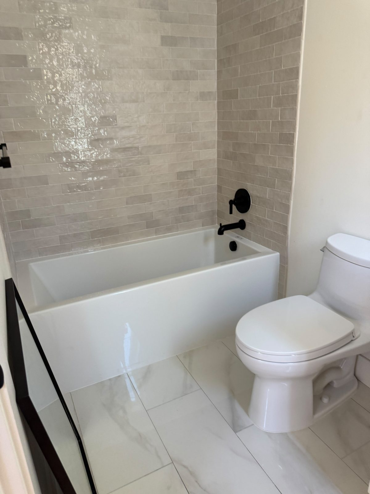 Bathroom cleaned by GlowHaus Cleaning Service